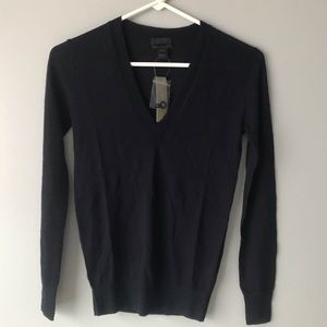 NWT J CREW 100% Italian Cashmere V-Neck Sweater